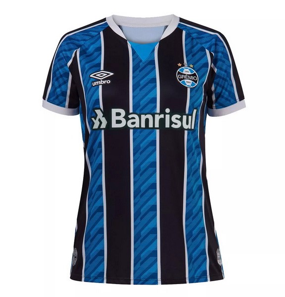 Trikot Grêmio FBPA Heim Damen 2020-21 Blau Fussballtrikots Günstig